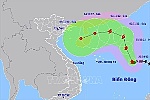 Bão số 7 giật cấp 12, có xu hướng mạnh lên