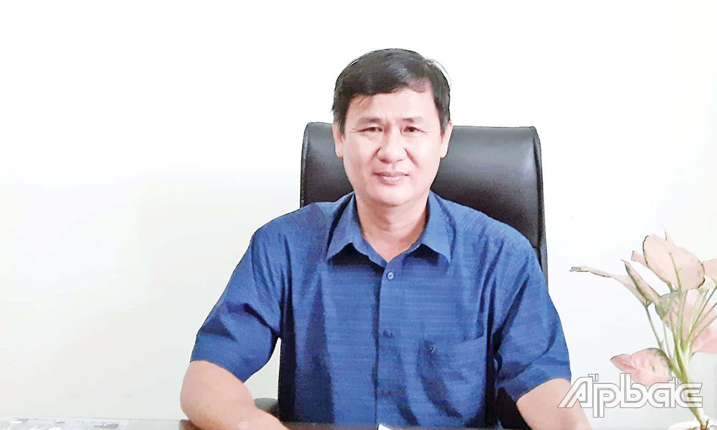Bác sĩ chuyên khoa (BSCK2) Võ Thanh Nhơn, Phó Giám đốc phụ trách Trung tâm Kiểm soát bệnh tật (CDC) Tiền Giang