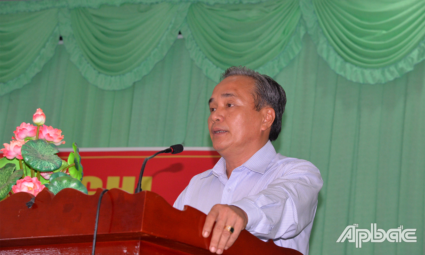 Lãnh đạo huyện Chợ Gạo trả lời ý kiến cử tri
