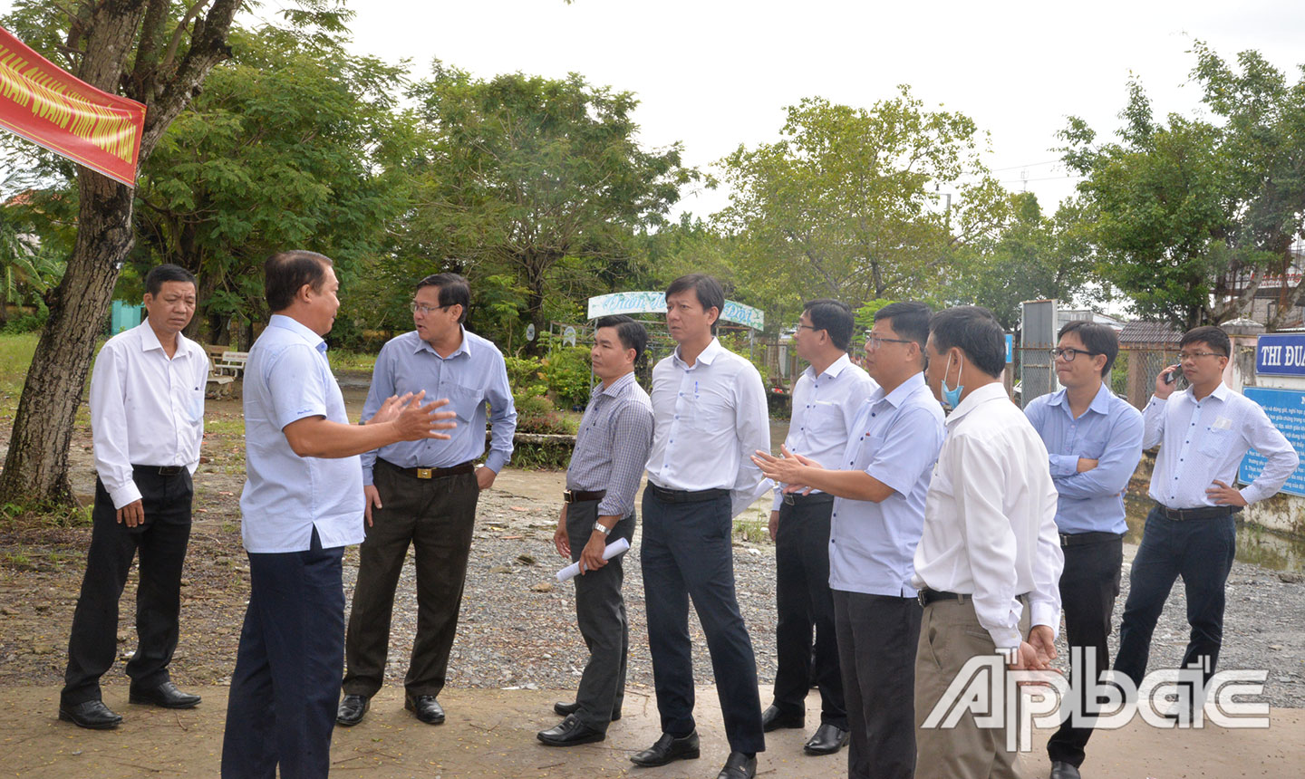 Đoàn giám sát Ban KT-NS, HĐND tỉnh giám sát một số công trình đầu tư công tại huyện Gò Công Đông. 