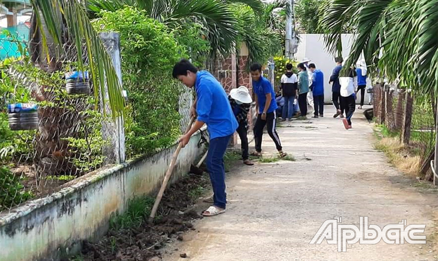 Anh Hiếu tham gia các hoạt động, phong trào Đoàn tại địa phương.