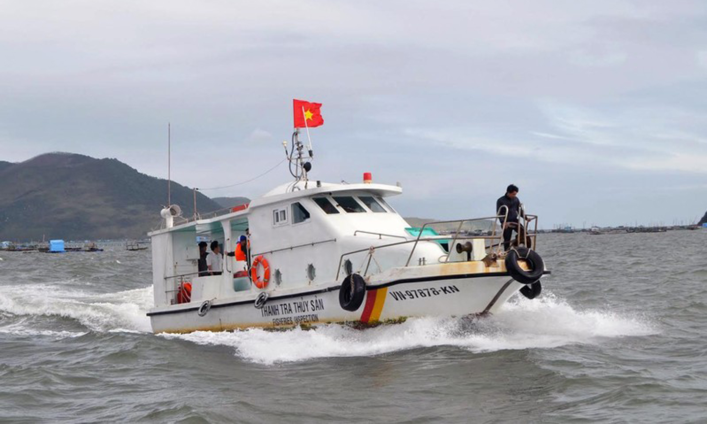 Tàu kiểm ngư tuần tra trên biển nhằm góp phần chống khai thác IUU.