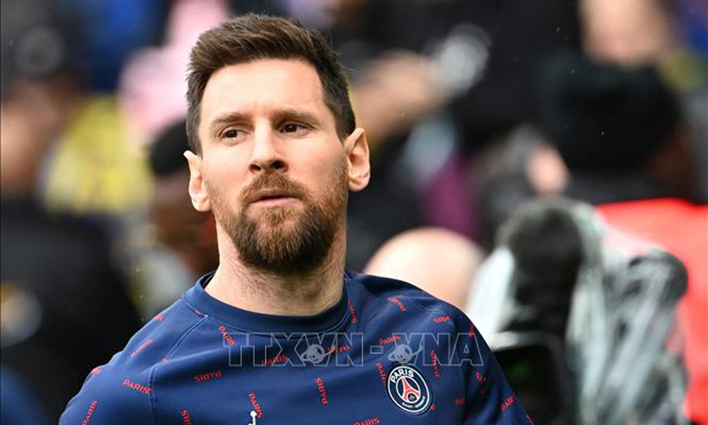 Tiền đạo Lionel Messi trong màu áo CLB Paris Saint-Germain. Ảnh: AFP/TTXVN