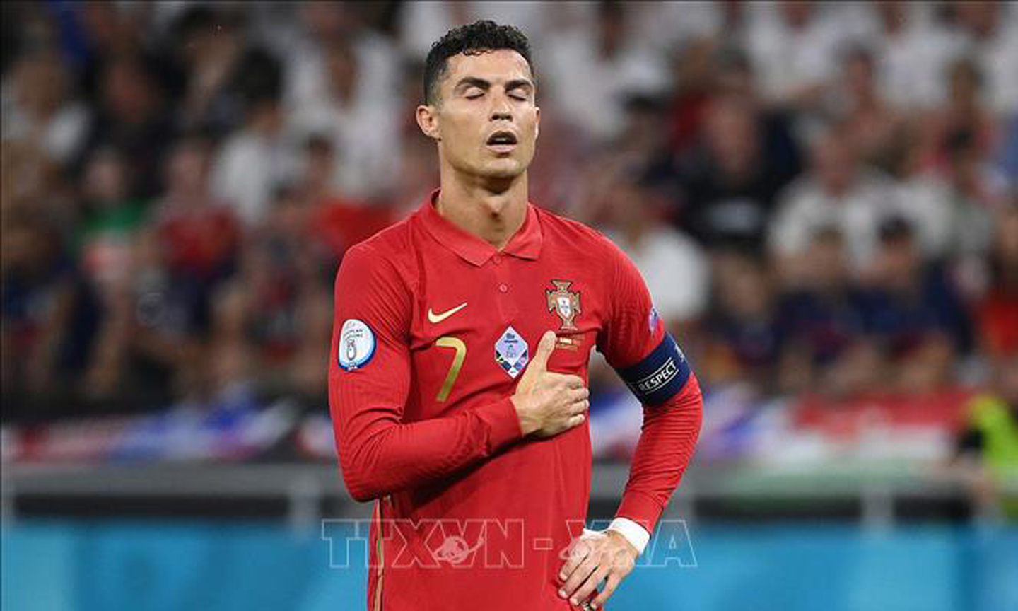 Tiền đạo Cristiano Ronaldo (Bồ Đào Nha). Ảnh tư liệu: AFP/TTXVN