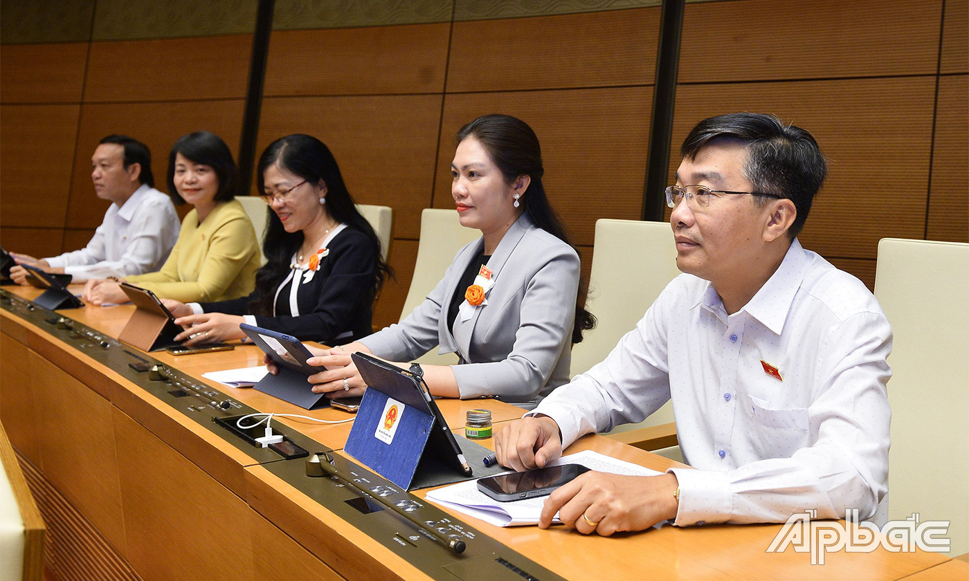 Đoàn ĐBQH đơn vị tỉnh Tiền Giang tham gia kỳ họp