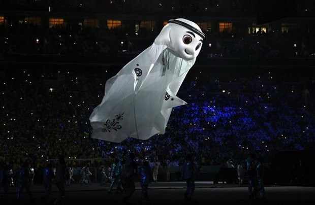 Qatar giới thiệu linh vật Laeeb của World Cup 2022. (Nguồn: Getty Images)