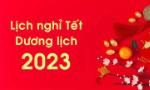  Tiền Giang: Thông báo nghỉ Tết Dương lịch năm 2023