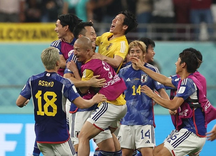 Nhật Bản gây sốc tại World Cup 2022. Nguồn: AFP/Getty Images 