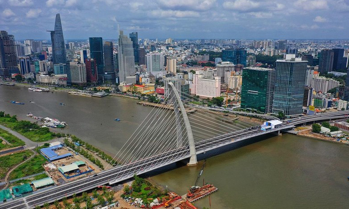 Thu Thiem 2 Bridge in Ho Chi Minh City. (Photo: VnExpress).