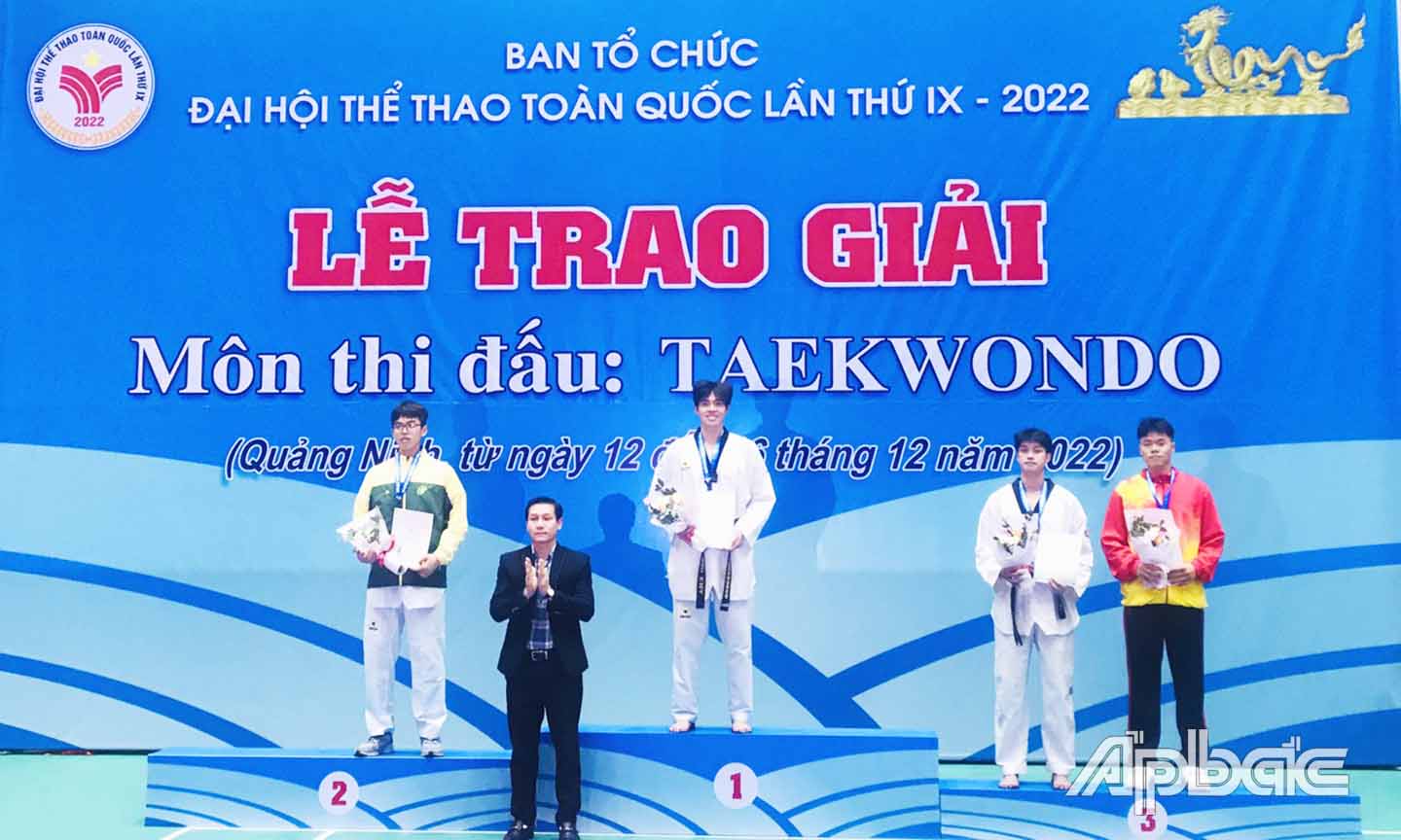 VĐV Phạm Minh Bảo Kha xuất sắc đoạt HCV đầu tiên cho Đoàn Thể thao Tiền Giang.