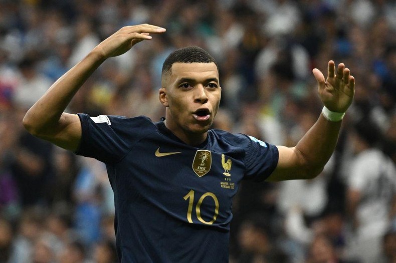 Cú hat-trick của tiền đạo Kylian Mbappe không thể đưa Pháp đến chức vô địch. (Ảnh: Reuters)