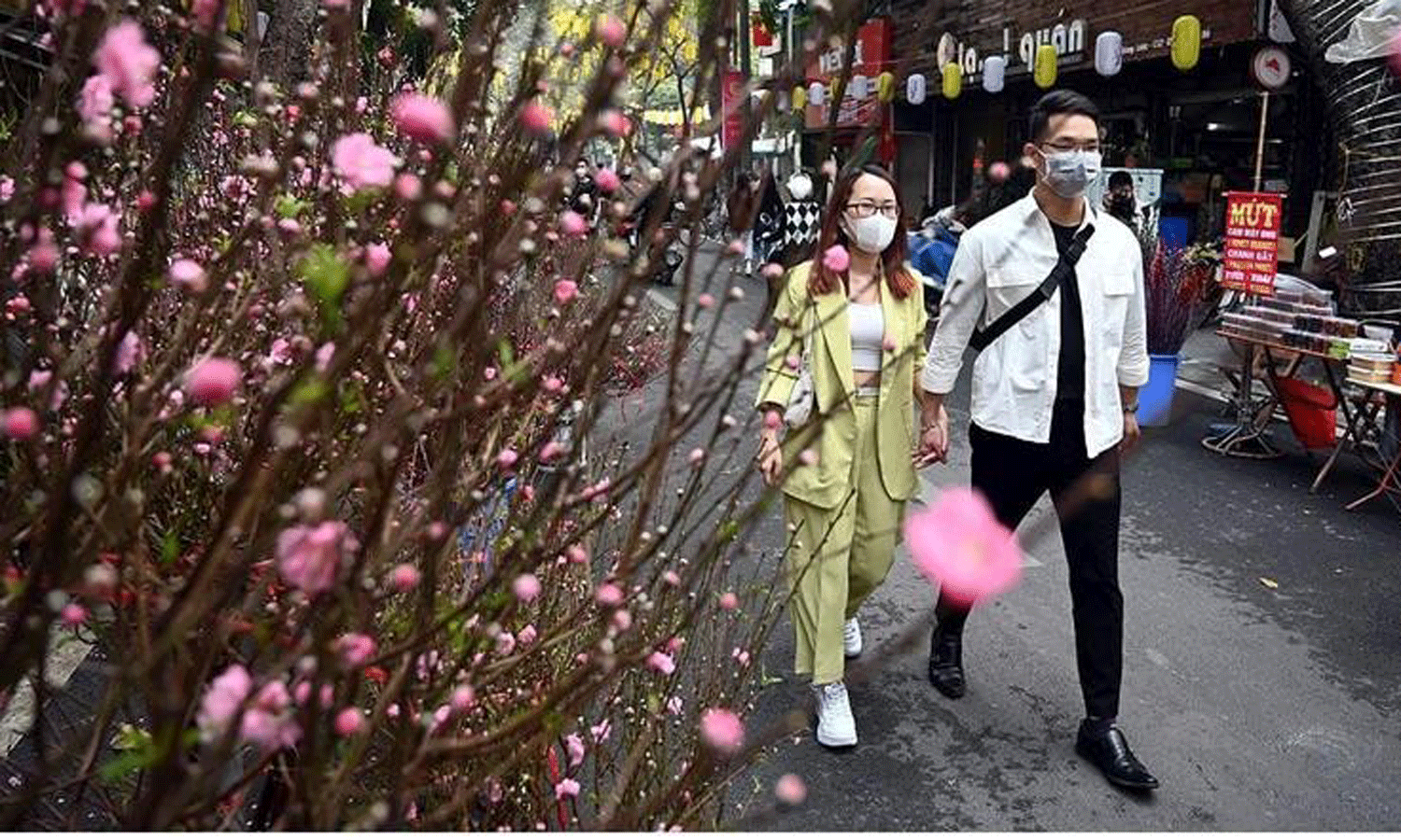 The spring flower market on Hang Luoc Street in Hang Ma District has been always an attractive destination ahead of Tet.