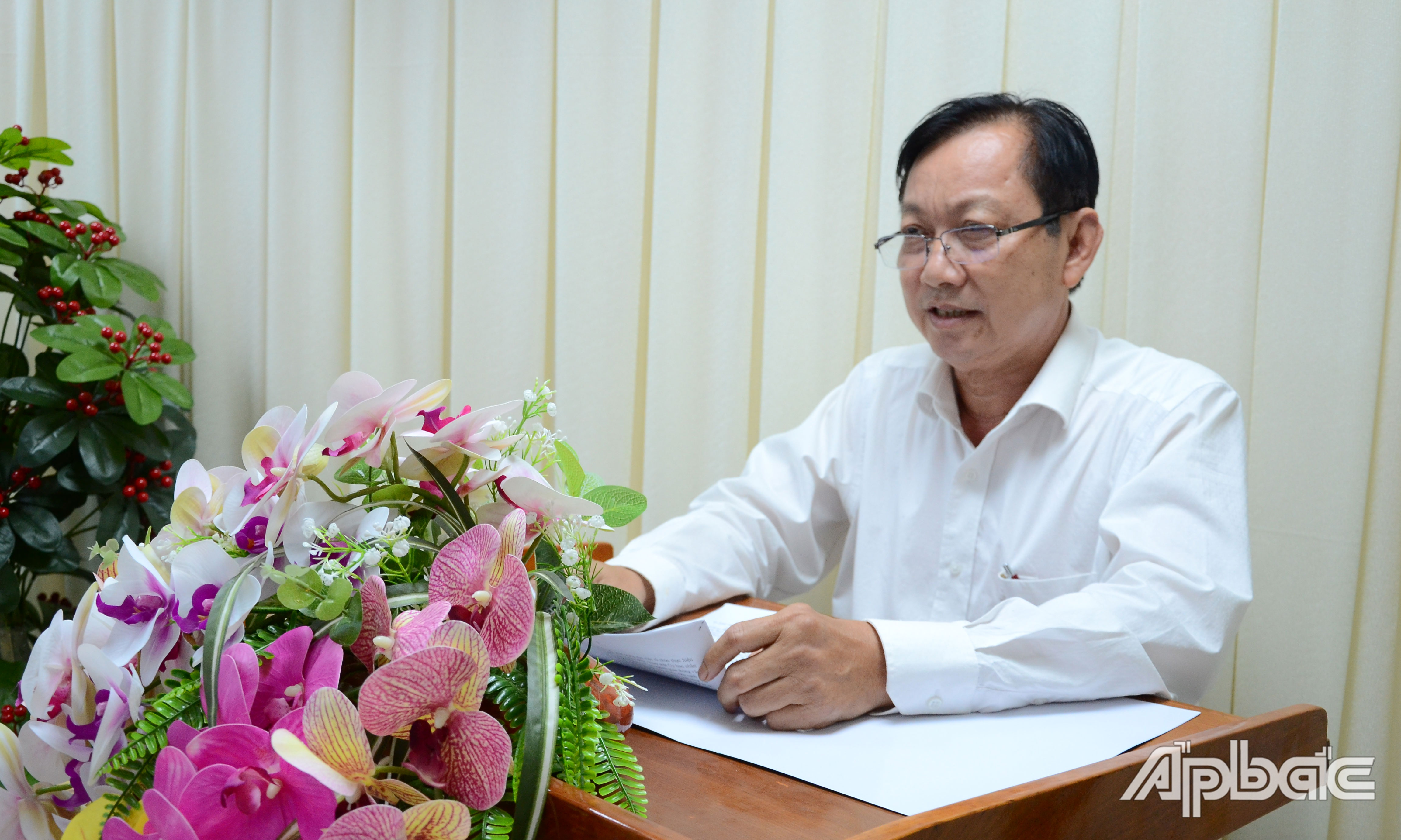 Giám đốc Sở GTVT Trần Văn Bon phát biểu tại hội nghị.