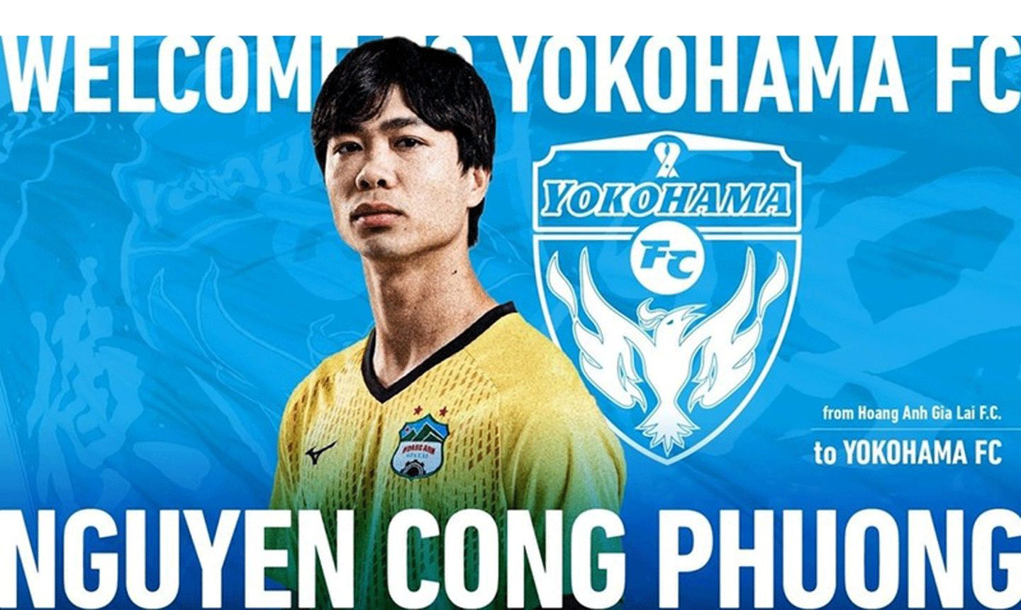 Công Phượng gia nhập Yokohama. (Ảnh: Yokohama FC)