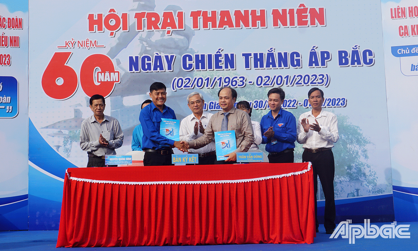 Sở Thông tin và truyền thông và Tỉnh đoàn Tiền Giang đã ký kết Chương trình phối hợp giữa 2 đơn vị, giai đoạn 2023-2026.