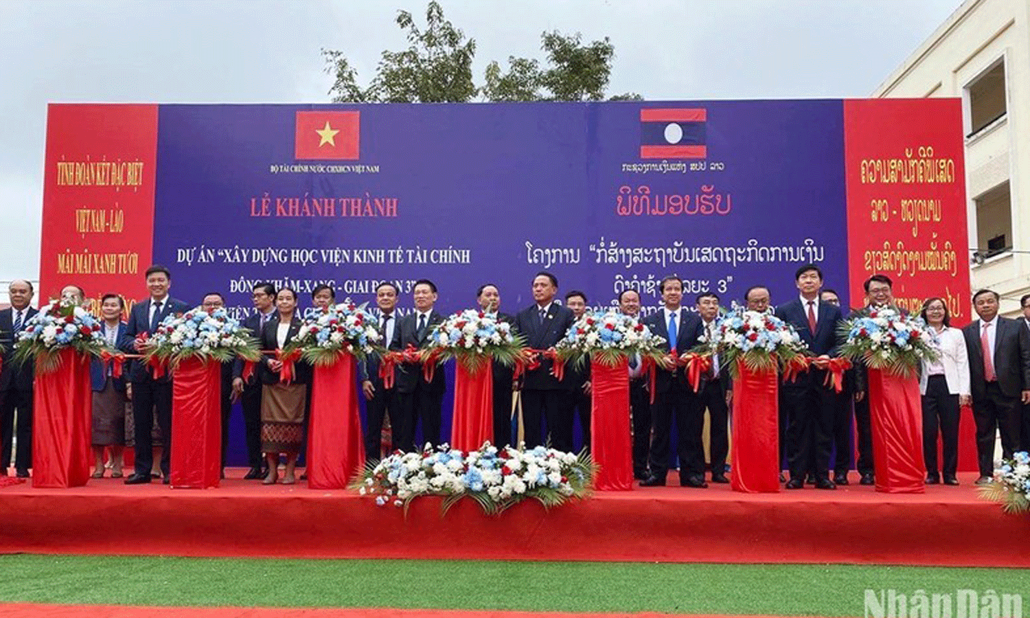 ABO/NDO- The Vietnamese-funded Dongkhamxang Academy of Economics and Finance (third phase) was inaugurated in Vientiane capital on January 11 within the framework of the official visit to Laos by Prime Minister Pham Minh Chinh.