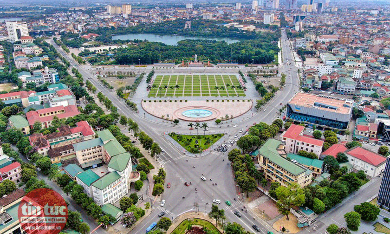 An aerial view of Vinh city (Photo: baotintuc.vn).