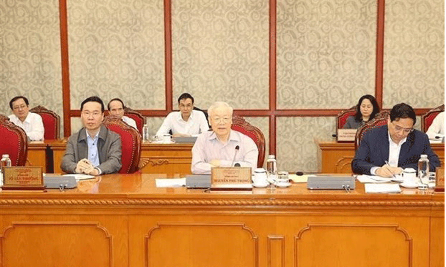 Party General Secretary Nguyen Phu Trong speaks at the meeting. (Photo: VNA).