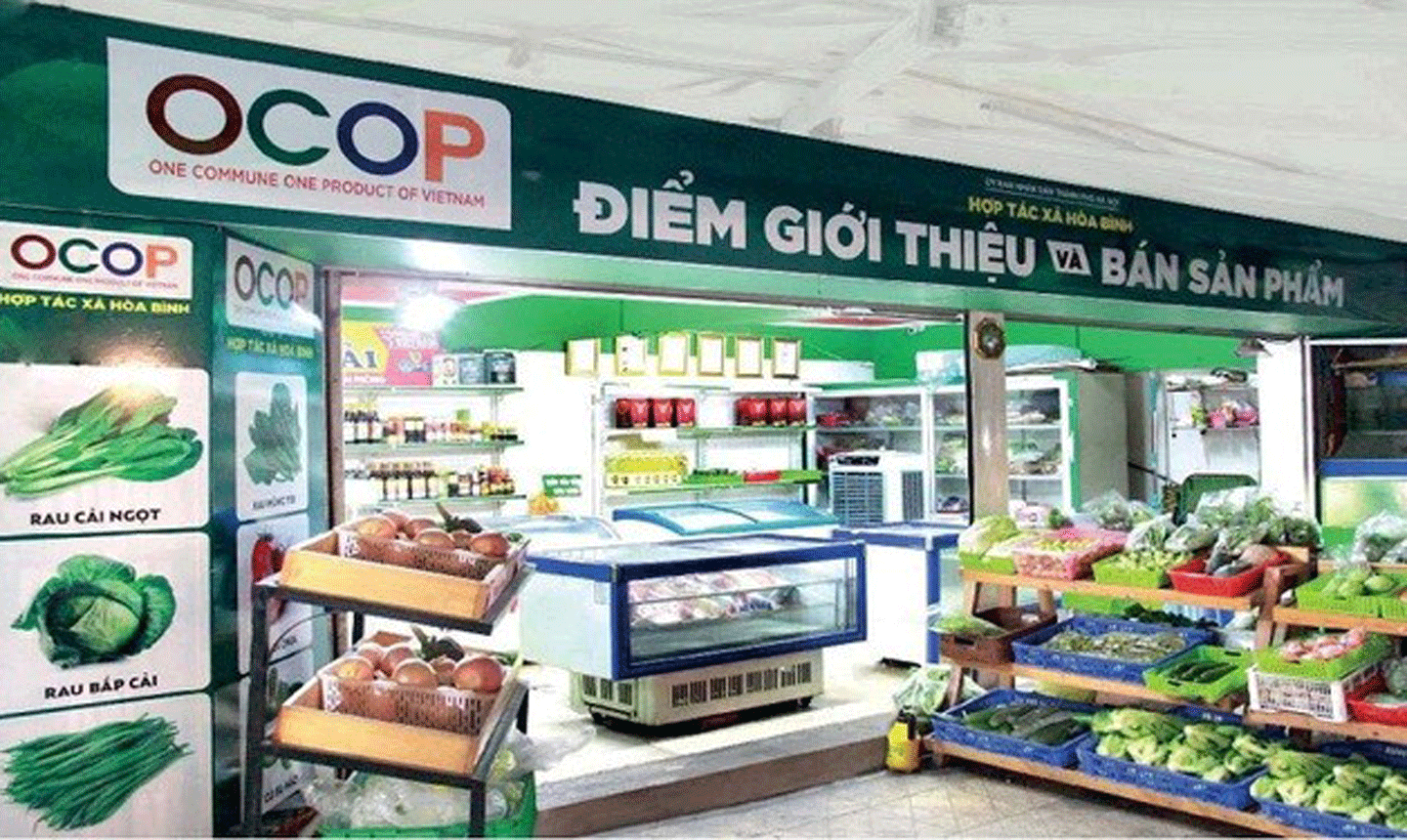 Một điểm bán sản phẩm OCOP. Ảnh: VGP