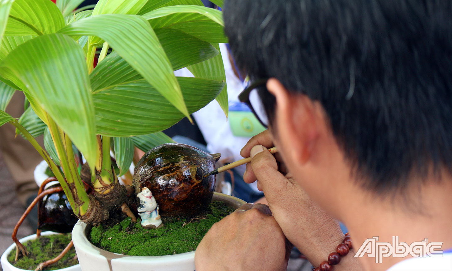 Trang trí để tạo ra những sản phẩm bonsai độc đáo.