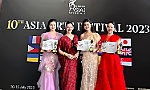 Three Vietnamese students win gold cups at 2023 Asian Arts Festival