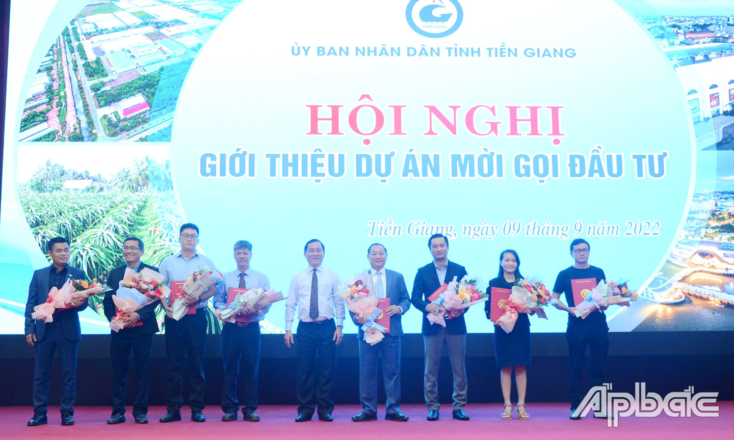 iền Giang tổ chức giới thiệu các dự án mời gọi đầu tư.                                                                                                     Ảnh: MINH THÀNH