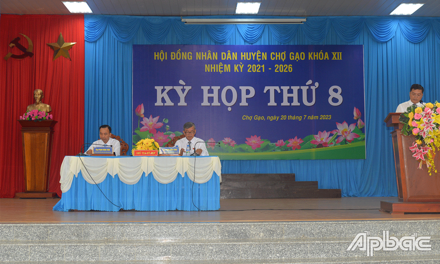 Chủ toạ Kỳ họp.