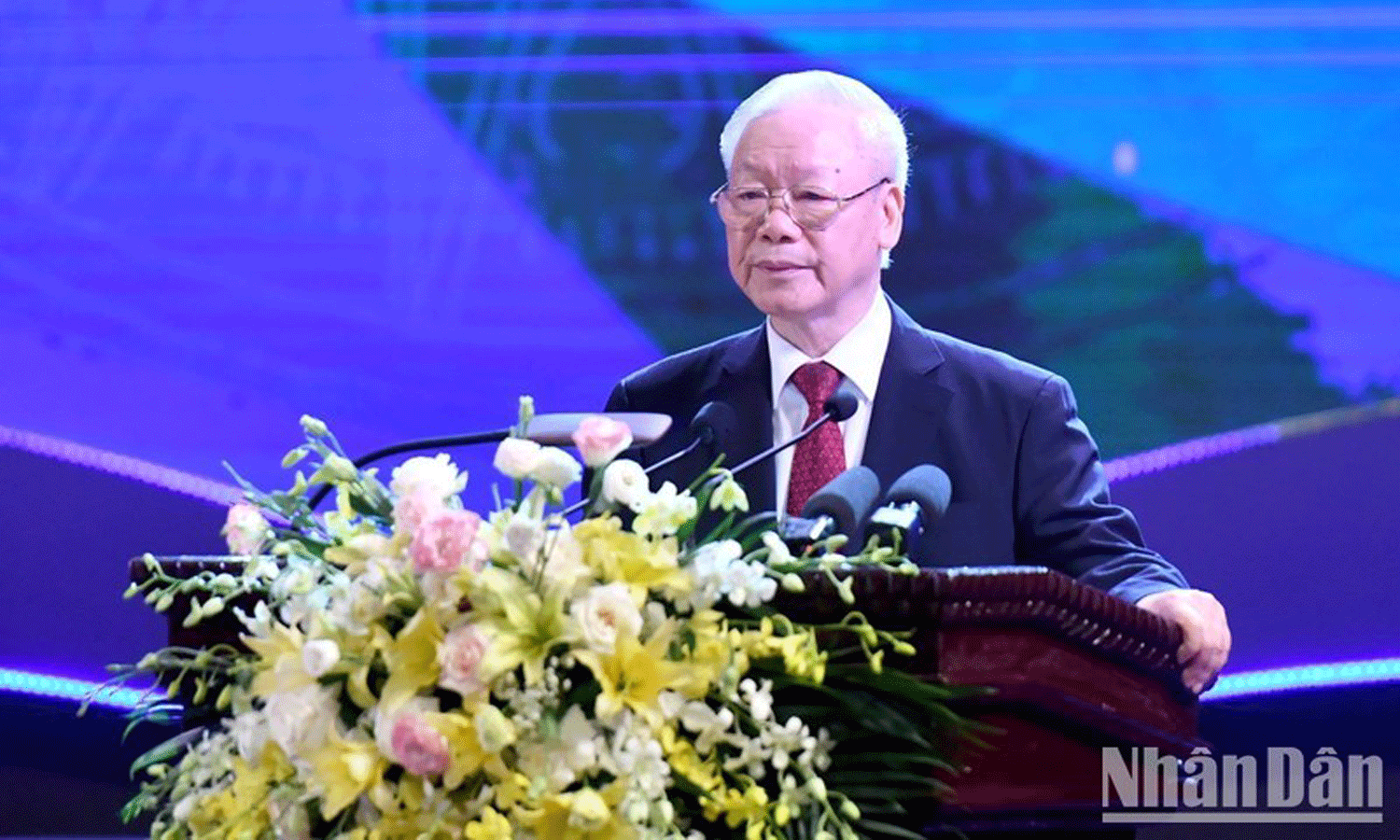 Party General Secretary Nguyen Phu Trong speaks at the event (Photo: VNA).