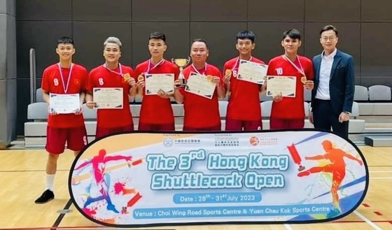 Đội đá cầu nam Việt Nam đã có HCV tại giải ở Hongkong (Trung Quốc). Ảnh: ISF