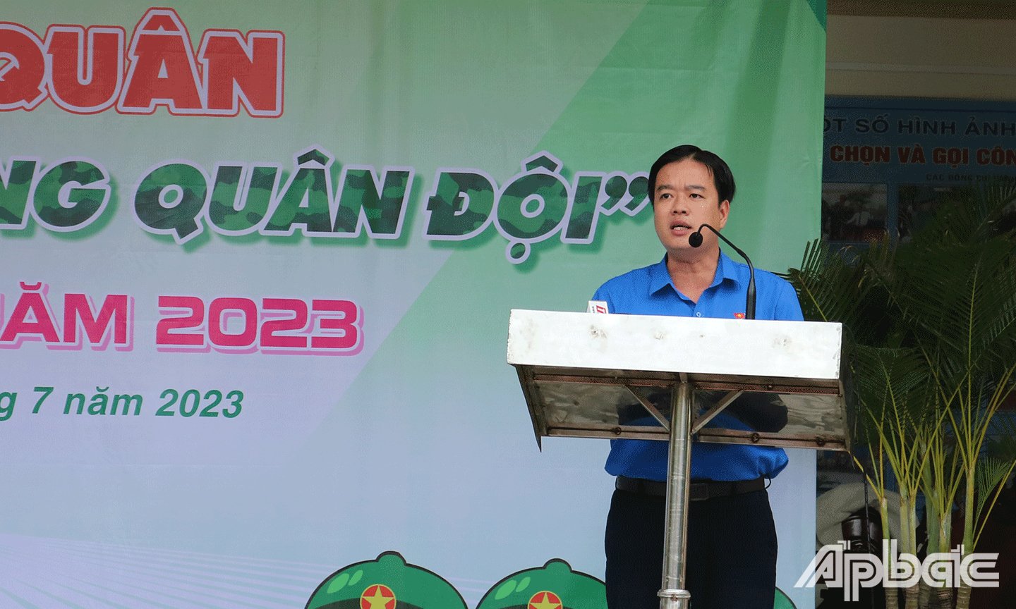 Đồng chí Phạm Thanh Giang – Phó Bí thư Tỉnh đoàn, Chủ tịch Hội đồng Đội tỉnh Tiền Giang.