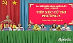 Đại biểu HĐND tỉnh Tiền Giang và HĐND TX. Cai Lậy tiếp xúc cử tri