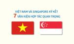 Việt Nam và Singapore ký kết 7 văn kiện hợp tác quan trọng