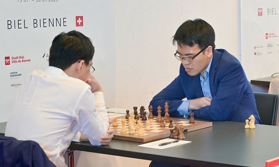 Lê Quang Liêm đã có vị trí 15 thế giới vào lúc này. Ảnh: BIELCHESS