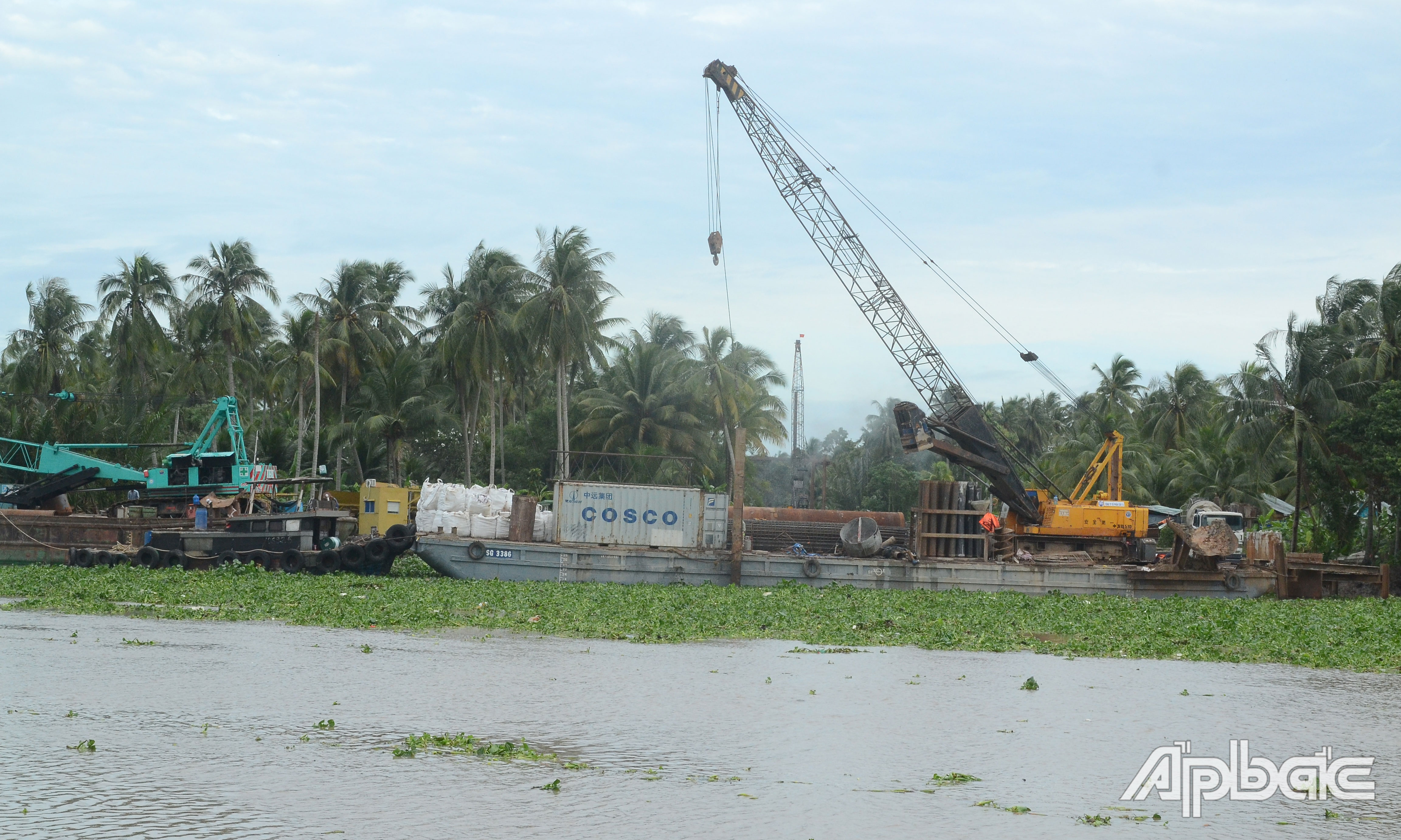 Triển khai thi công hạng mục cầu Chợ Gạo.