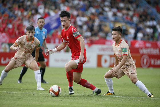 Màn so tài giữa CLB Viettel và CAHN ở giai đoạn 2 của V-League 2023.