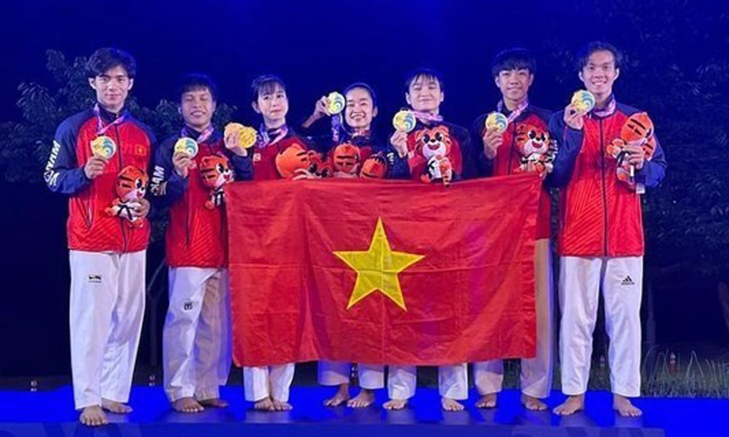 Vietnamese taekwondo team (Photo: TKVN).