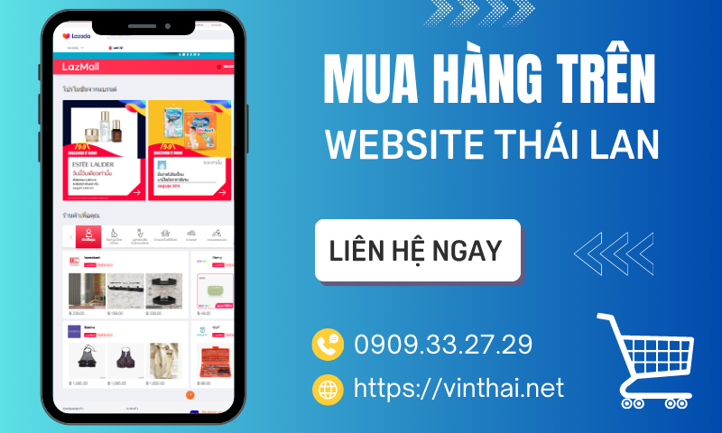 Mua hàng trên các website Thái Lan