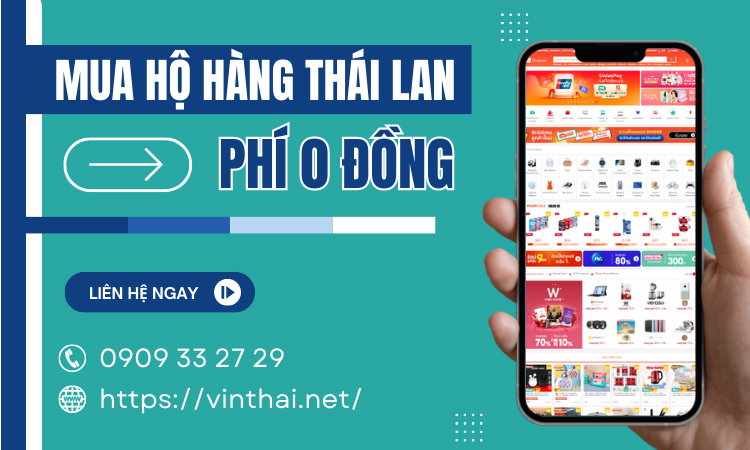 Vinthai - Mua hộ hàng Thái Lan phí 0 đồng