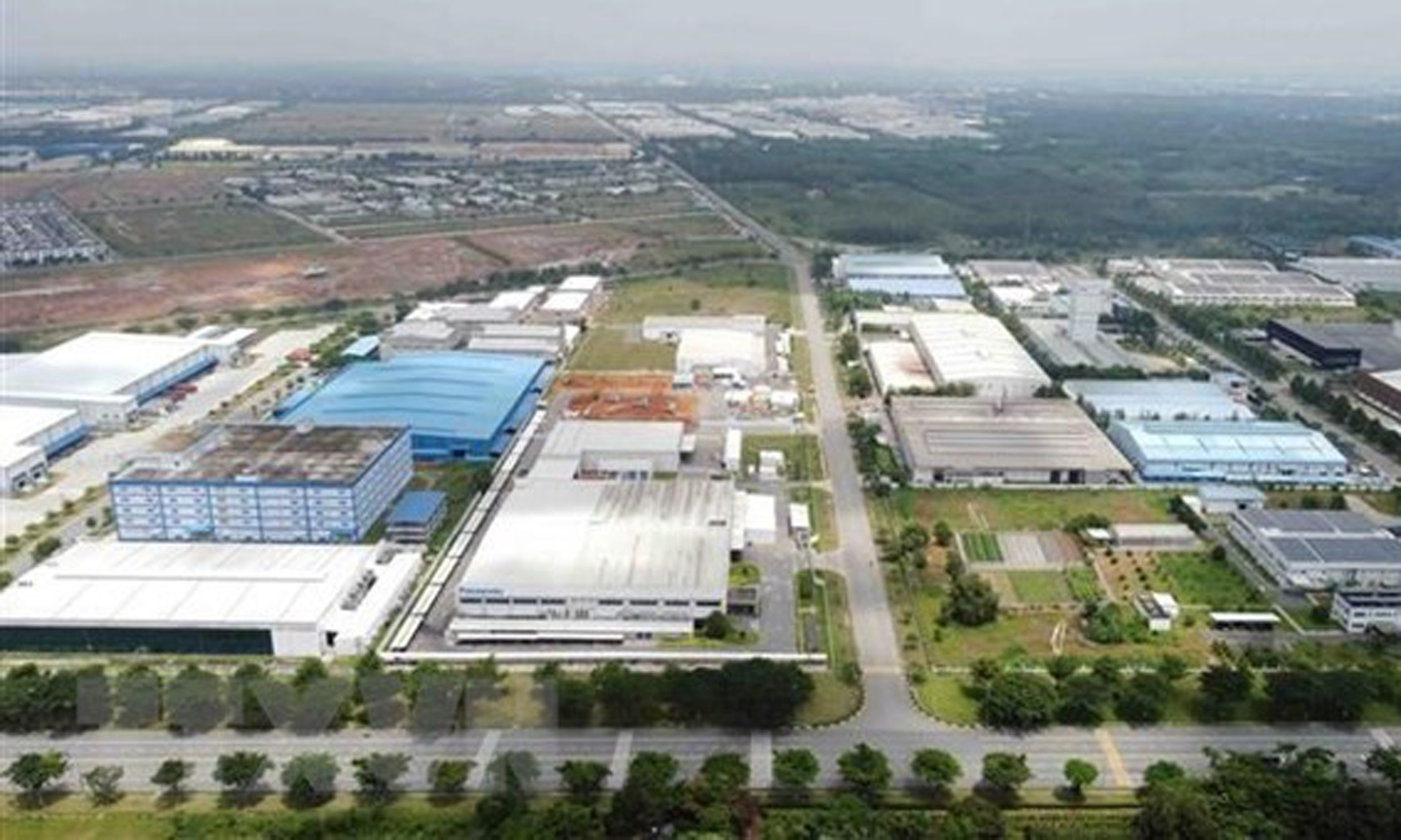 A corner of Vietnam-Singapore Industrial Park in Binh Duong (Photo: VNA).