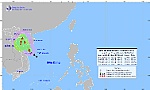Áp thấp nhiệt đới đã thành bão số 5, đi ngược lên phía Bắc