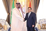 Thủ tướng Phạm Minh Chính tiếp Bộ trưởng Kinh tế và Kế hoạch Saudi Arabia