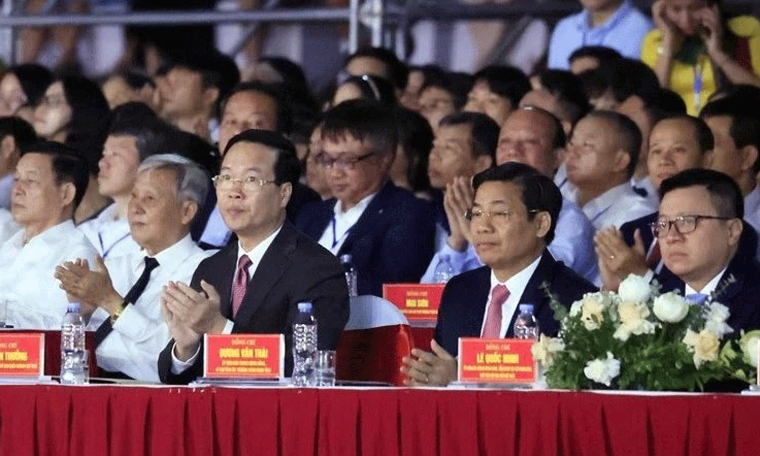 President Vo Van Thuong attends the ceremony. (Photo: VNA).