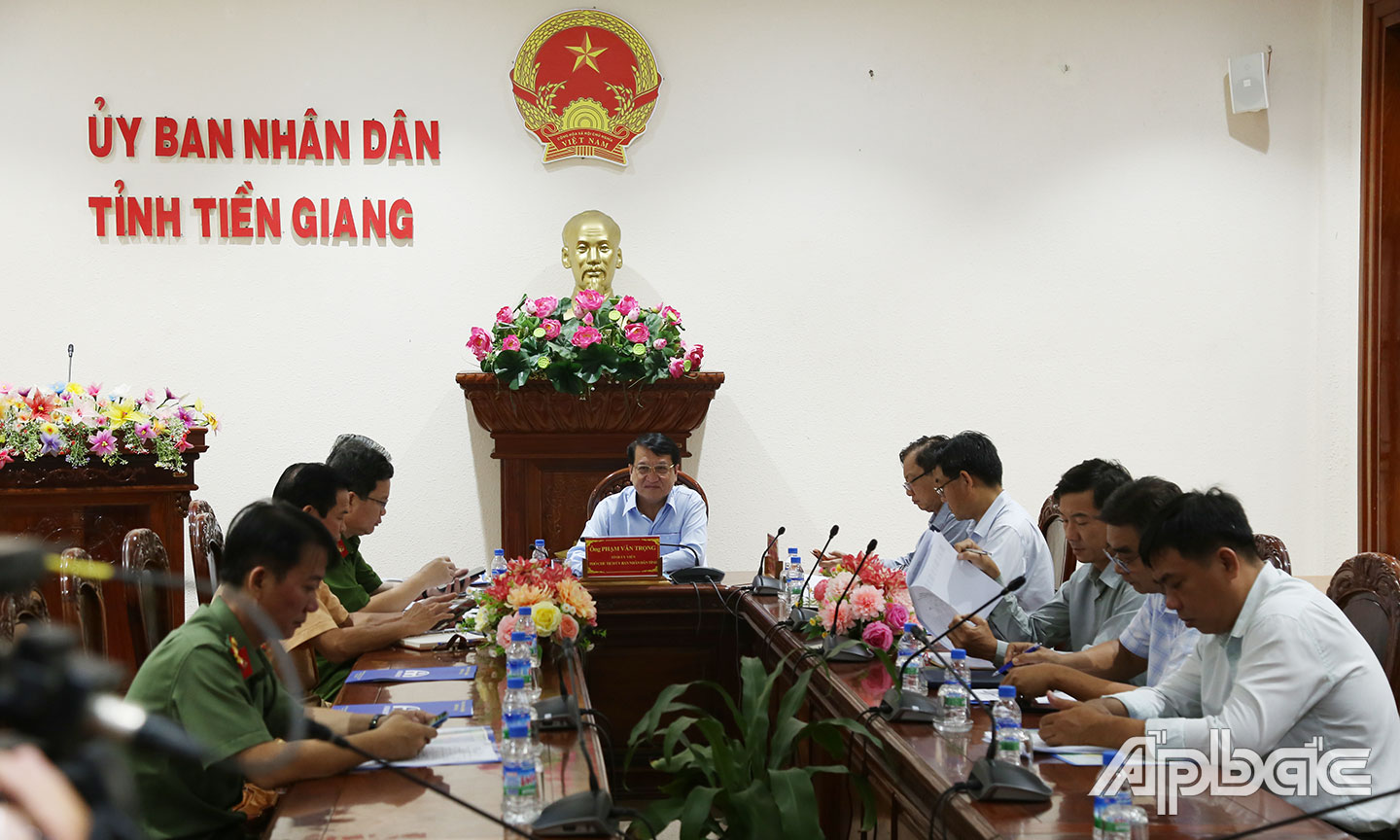 Điểm cầu tại Tiền Giang.