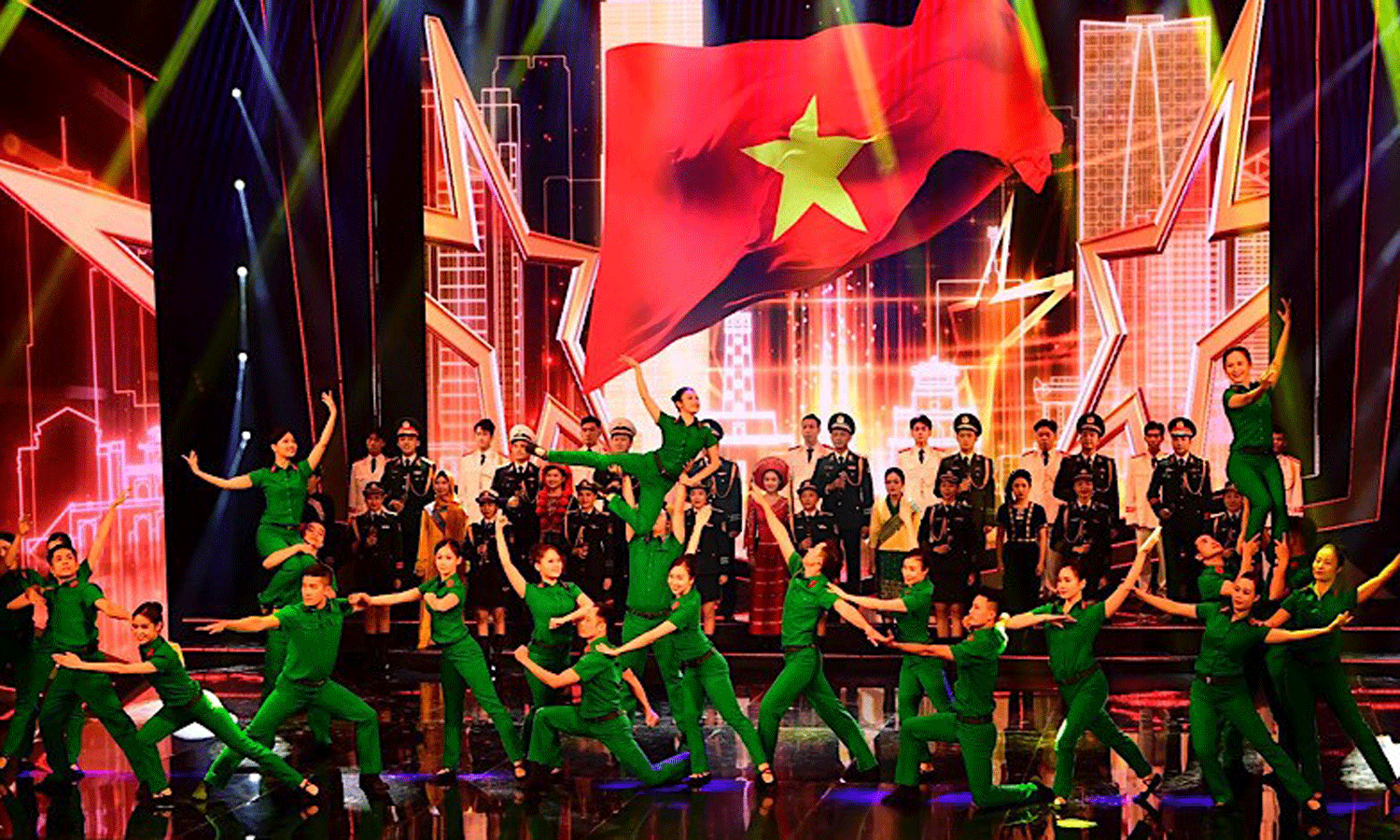 A performance at the opening ceremony.