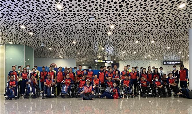 Đoàn thể thao người khuyết tật Việt Nam. Ảnh minh họa: TTXVN phát