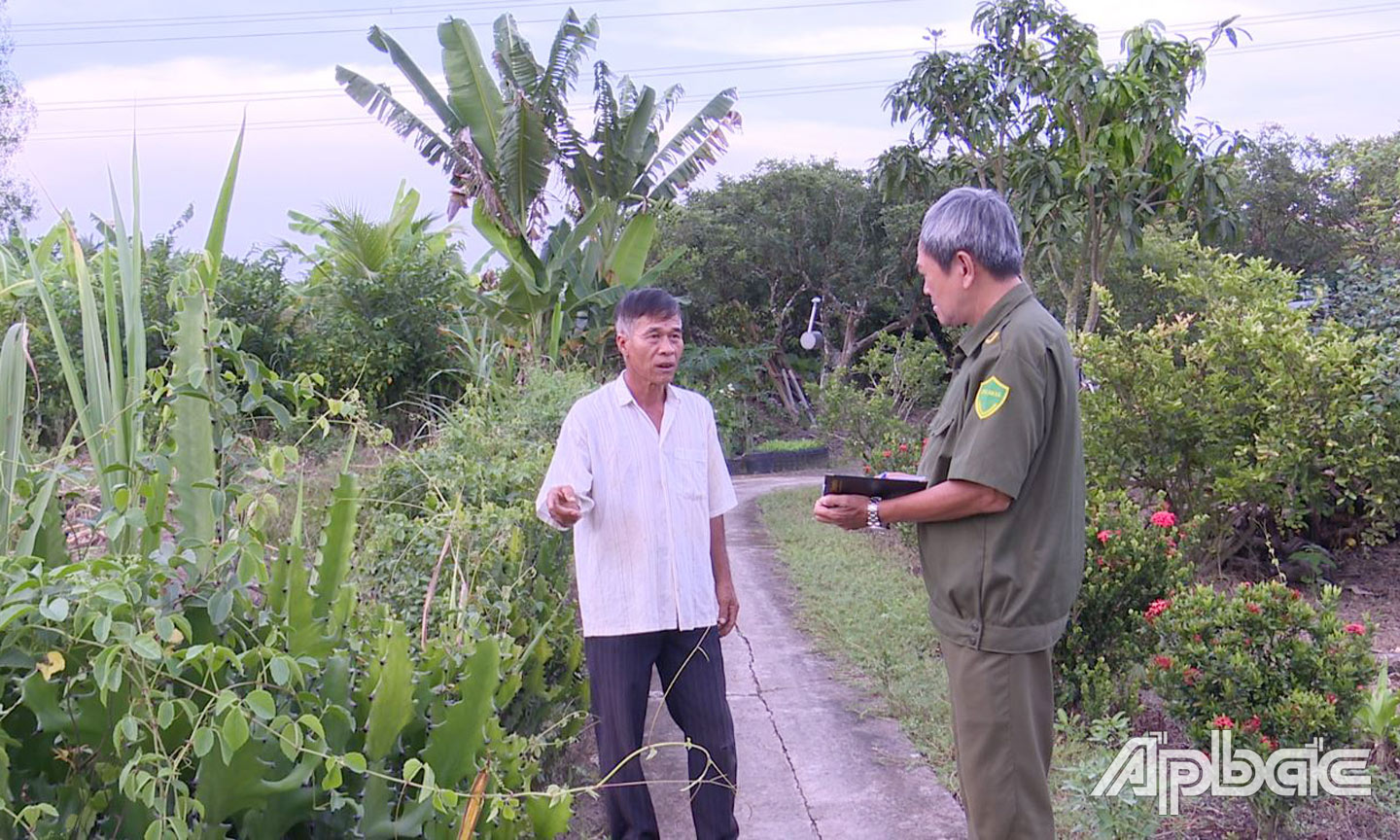 Hiện trường vụ trộm tại xã Quơn Long, huyện Chợ Gạo.             Ảnh: Thanh  Việt