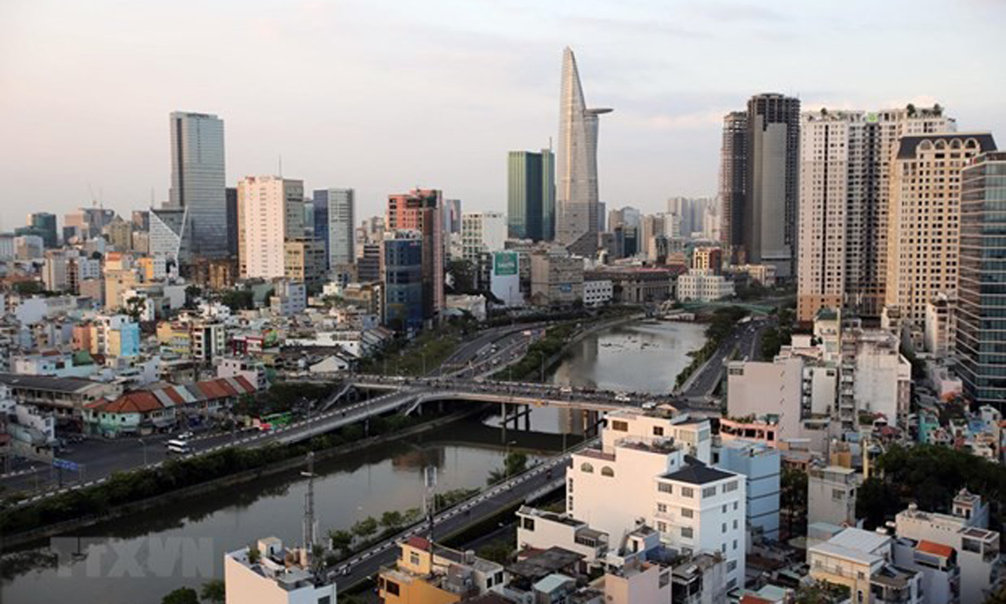  The skyline of HCM City, which attracted over 3.08 billion USD in FDI as of November 20. (Photo: VNA)