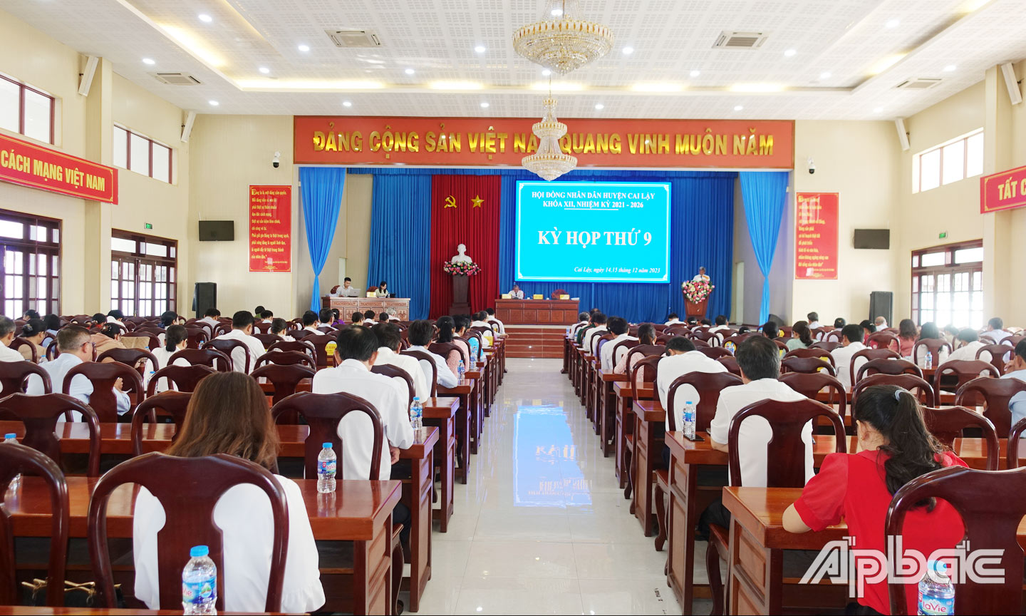Khai mạc kỳ họp lần thứ 9 HĐND huyện Cai Lậy Khóa XII (nhiệm kỳ 2021 – 2026).