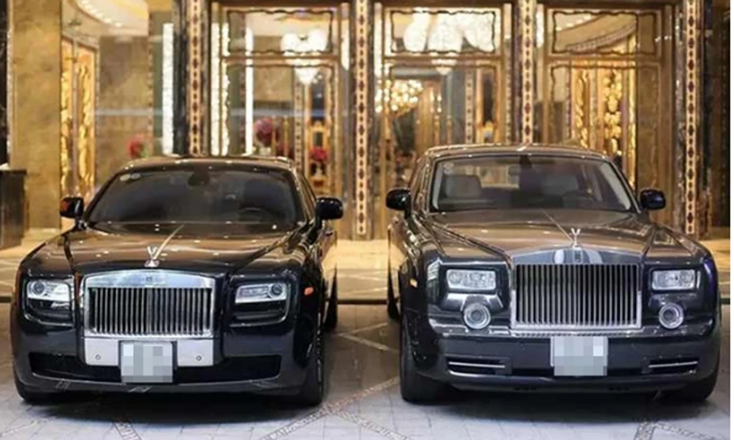 2 chiếc xe siêu sang Rolls-Royce mà bà Trương Mỹ Lan và gia đình hay sử dụng.