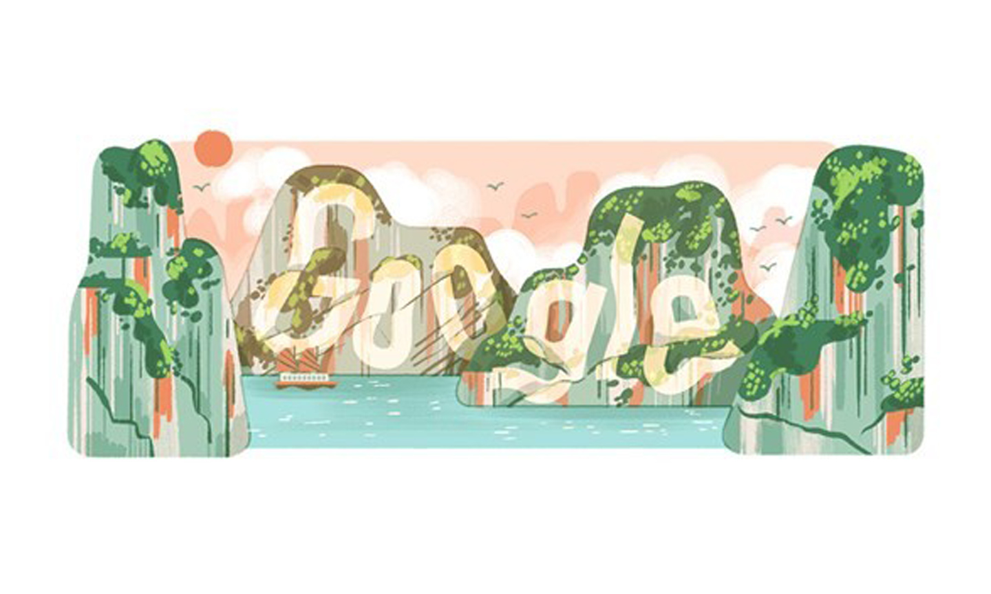 Google honours Ha Long Bay of Vietnam (Photo: VNA).